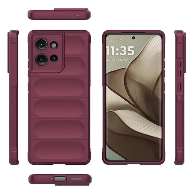 Husa Motorola Edge 50 Techsuit Magic Shield, rosu