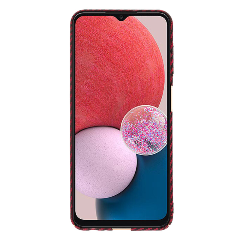 Husa Samsung Galaxy A13 4G Techsuit Carbonite FiberShell, rosu