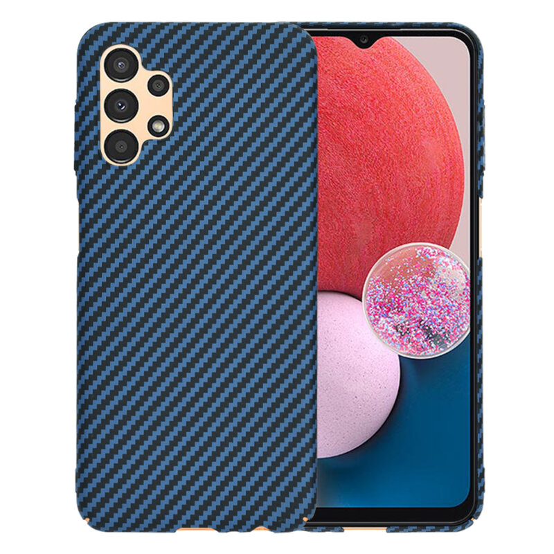 Husa Samsung Galaxy A13 4G Techsuit Carbonite FiberShell, cyan