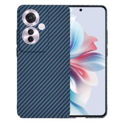 Husa Oppo Reno11 F Techsuit Carbonite FiberShell, cyan