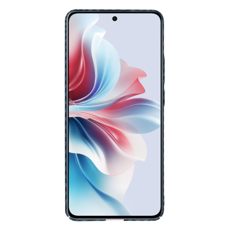 Husa Oppo Reno11 F Techsuit Carbonite FiberShell, cyan