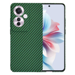 Husa Oppo Reno11 F Techsuit Carbonite FiberShell, verde