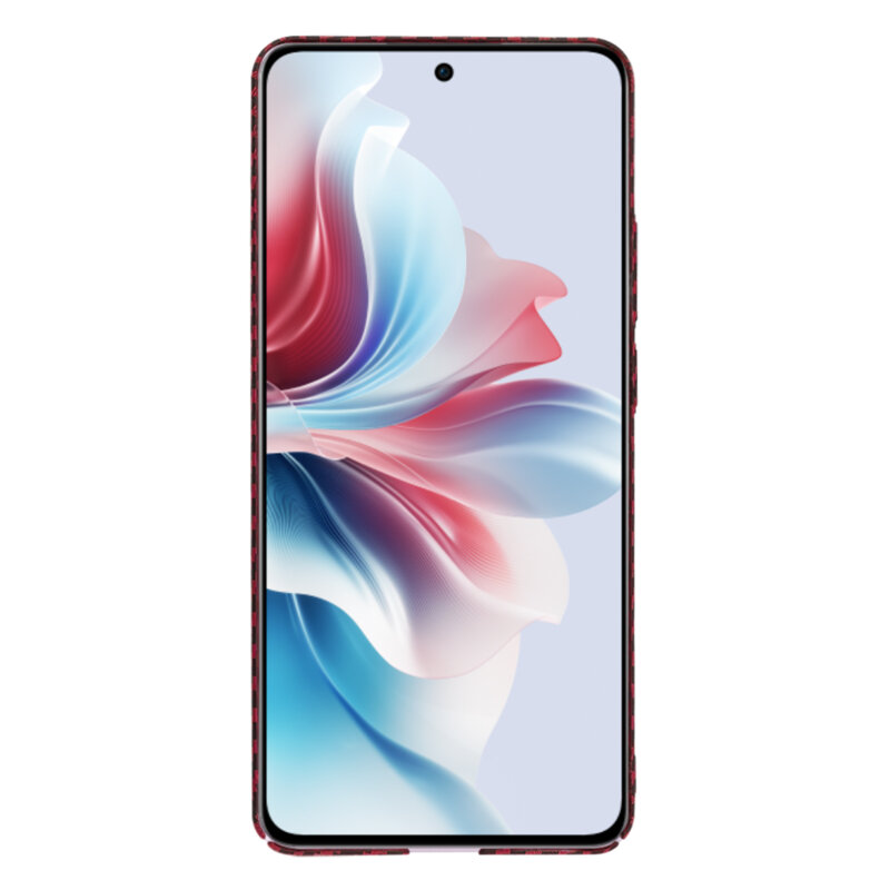 Husa Oppo Reno11 F Techsuit Carbonite FiberShell, rosu
