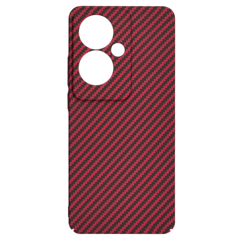 Husa Oppo Reno11 F Techsuit Carbonite FiberShell, rosu
