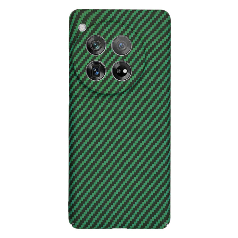Husa OnePlus 12 Techsuit Carbonite FiberShell, verde
