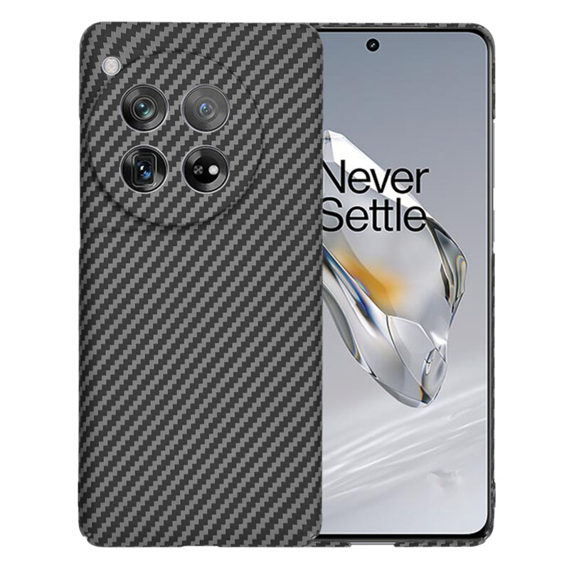 Husa OnePlus 12 Techsuit Carbonite FiberShell, negru