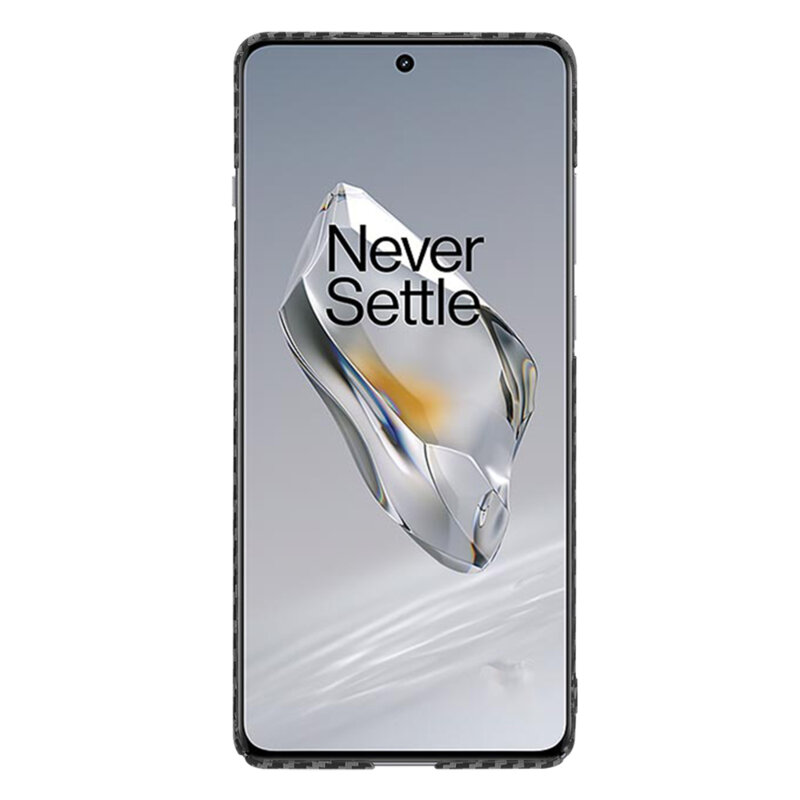 Husa OnePlus 12 Techsuit Carbonite FiberShell, negru