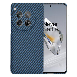 Husa OnePlus 12 Techsuit Carbonite FiberShell, cyan