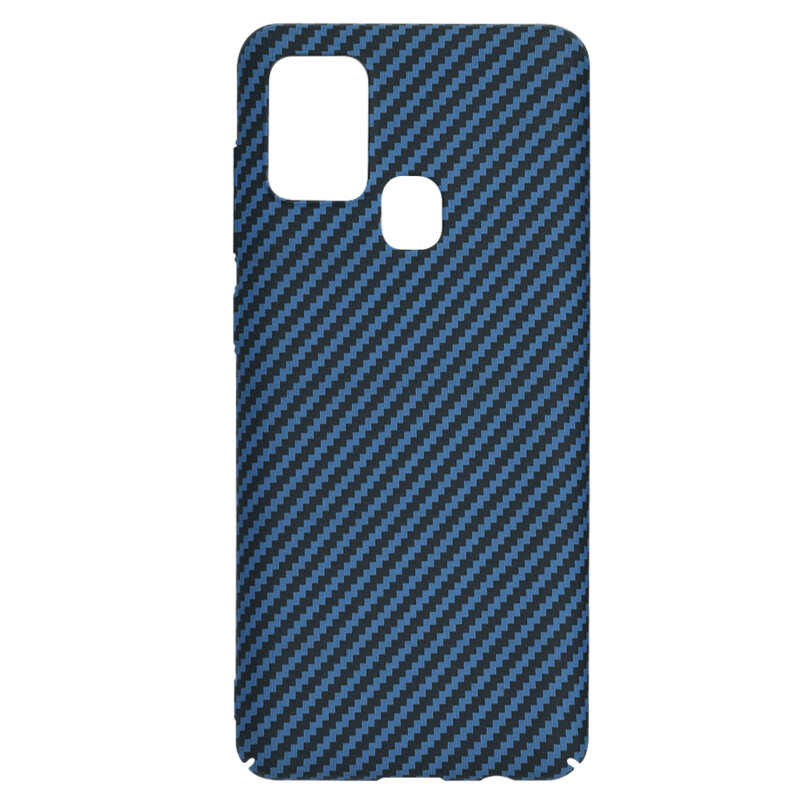 Husa Samsung Galaxy A21s Techsuit Carbonite FiberShell, cyan