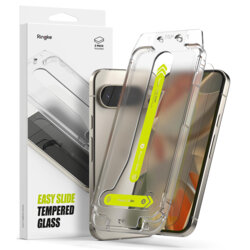 [Pachet 2x] Folie sticla Google Pixel 9 Ringke Easy Slide Tempered Glass, transparenta