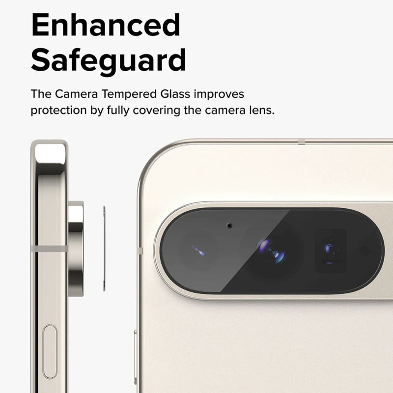 [Pachet 3x] Folie sticla camera Google Pixel 9 Pro XL Ringke Camera Protector, transparenta