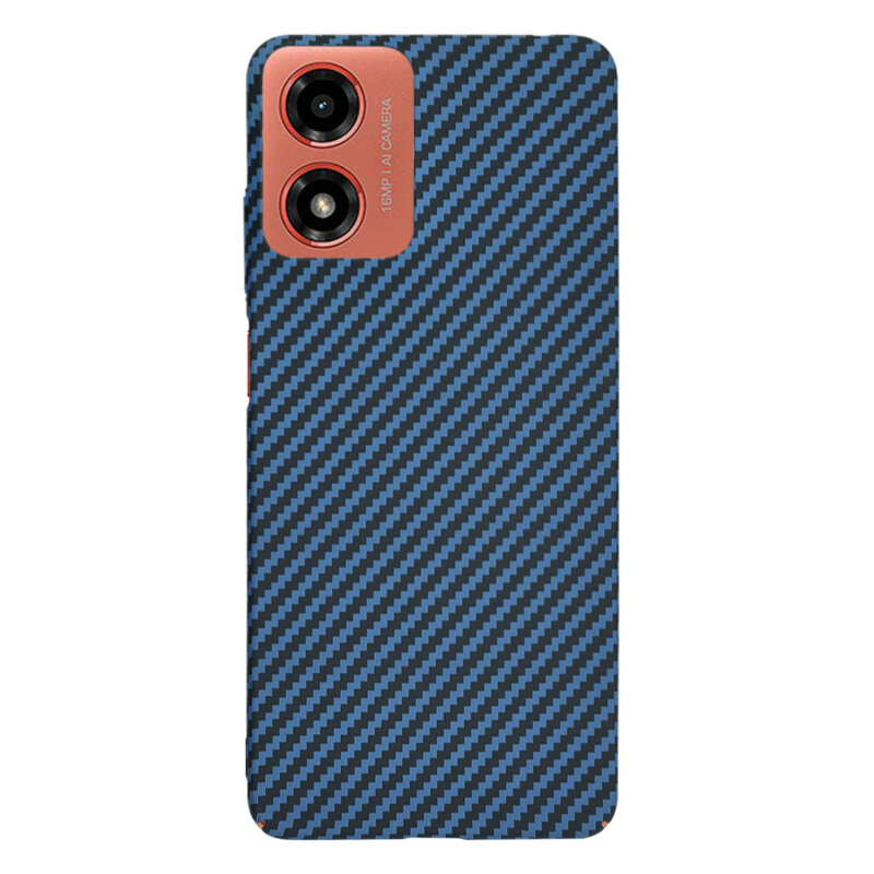 Husa Motorola Moto G24 Techsuit Carbonite FiberShell, cyan