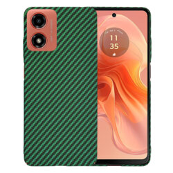 Husa Motorola Moto E14 Techsuit Carbonite FiberShell, verde