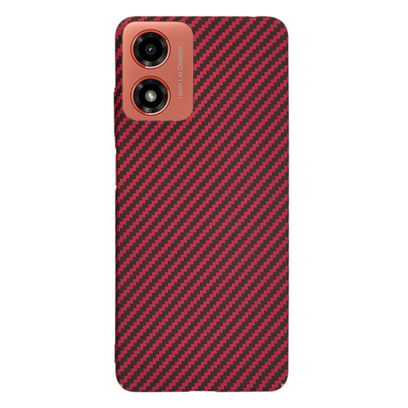 Husa Motorola Moto G24 Techsuit Carbonite FiberShell, rosu