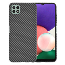 Husa Samsung Galaxy A22 5G Techsuit Carbonite FiberShell, negru