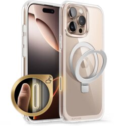 Husa iPhone 16 Pro Supcase Unicorn Beetle MagStand, transparenta