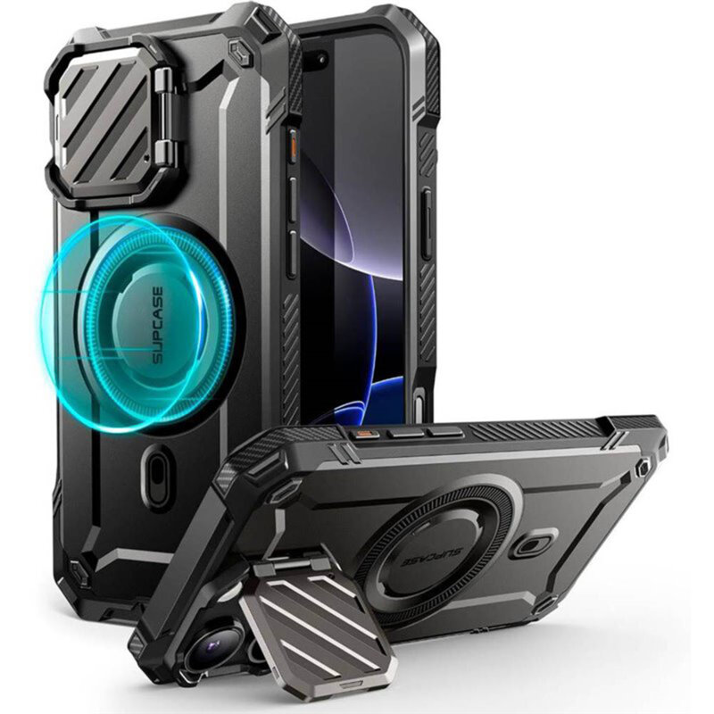 Husa iPhone 16 Pro Max Supcase Unicorn Beetle XT MagSafe, negru