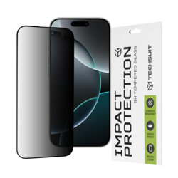 Folie sticla iPhone 16 Pro Techsuit 111D Privacy Full Glue, negru