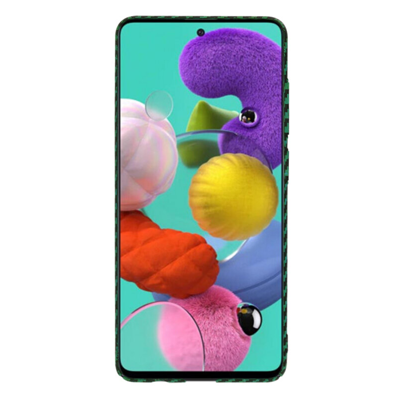 Husa Samsung Galaxy A51 4G Techsuit Carbonite FiberShell, verde
