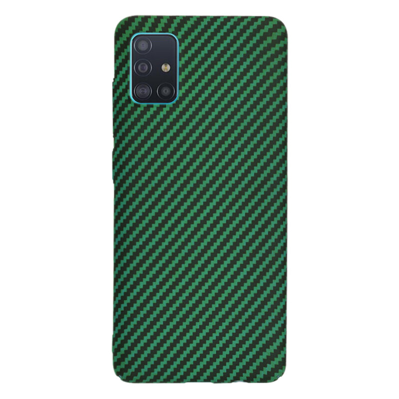 Husa Samsung Galaxy A51 4G Techsuit Carbonite FiberShell, verde