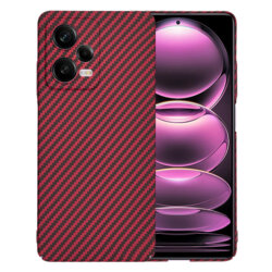 Husa Xiaomi Redmi Note 12 Pro 5G Techsuit Carbonite FiberShell, rosu