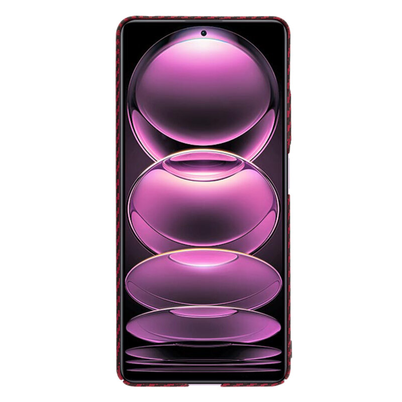 Husa Xiaomi Redmi Note 12 Pro 5G Techsuit Carbonite FiberShell, rosu