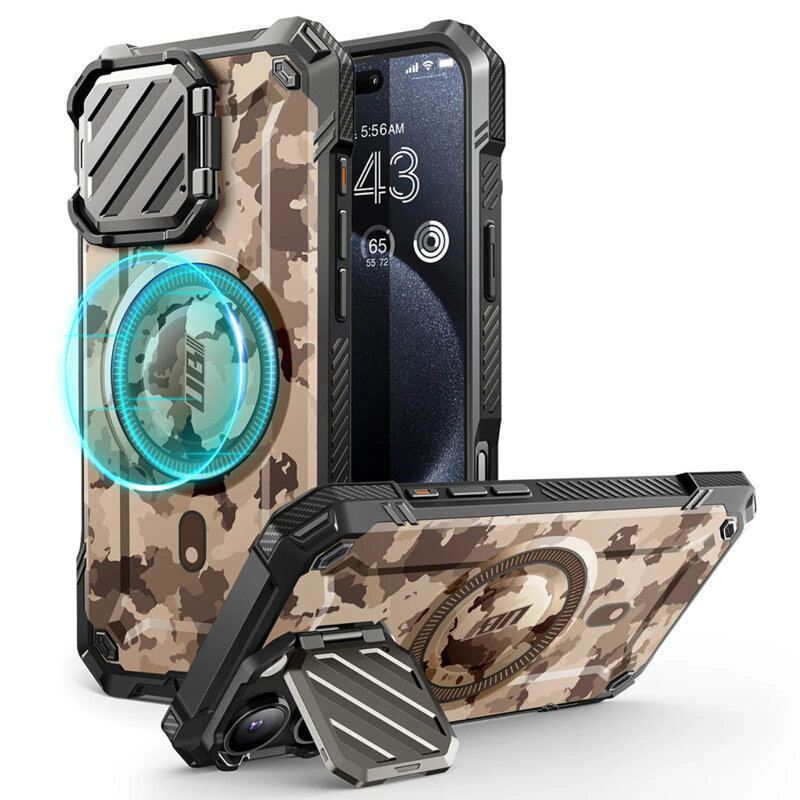 Husa iPhone 16 Pro Max Supcase Unicorn Beetle XT MagSafe, maro