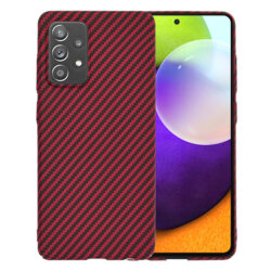 Husa Samsung Galaxy A52 5G Techsuit Carbonite FiberShell, rosu