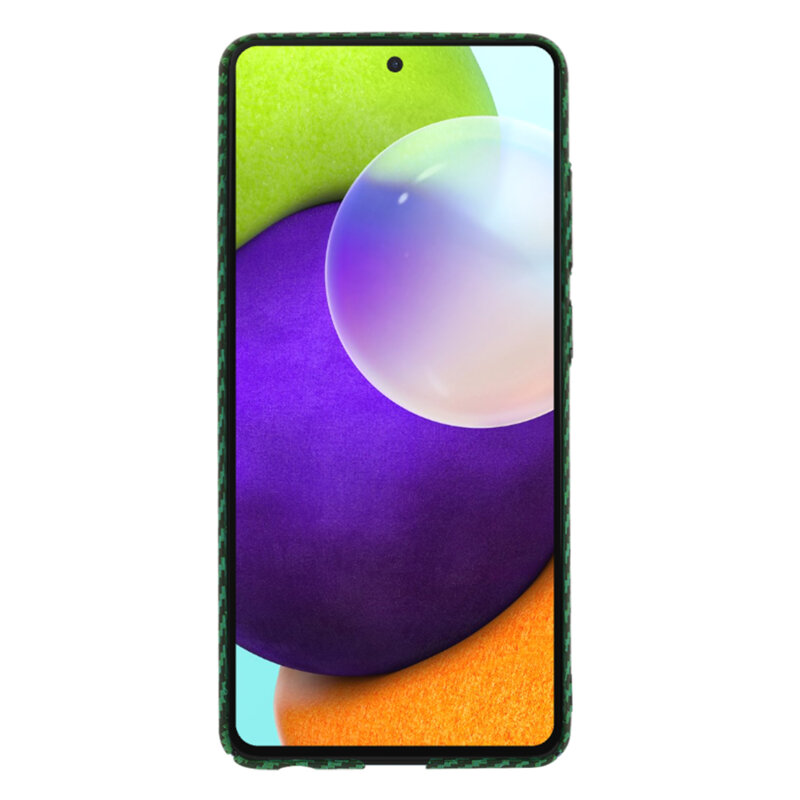 Husa Samsung Galaxy A52 5G Techsuit Carbonite FiberShell, verde