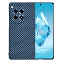 Husa OnePlus 12R Techsuit Carbonite FiberShell, cyan