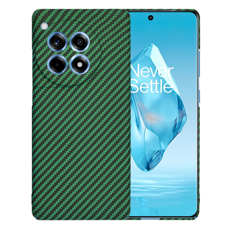 Husa OnePlus 12R Techsuit Carbonite FiberShell, verde