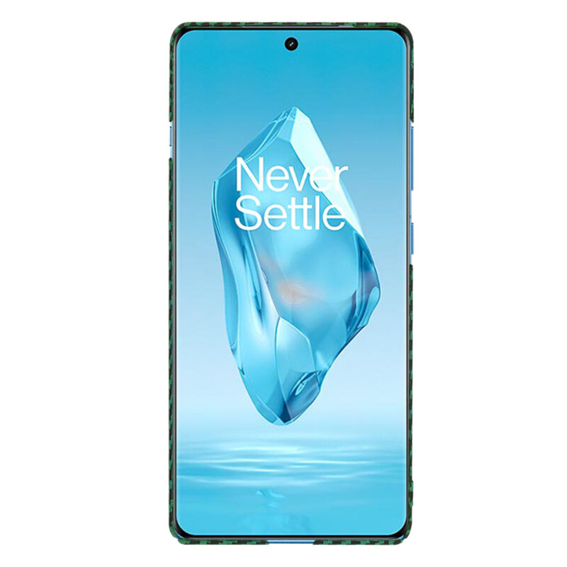 Husa OnePlus 12R Techsuit Carbonite FiberShell, verde