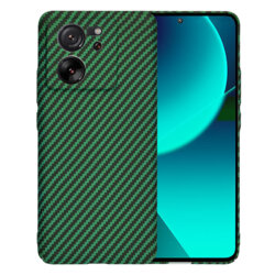 Husa Xiaomi 13T Techsuit Carbonite FiberShell, verde