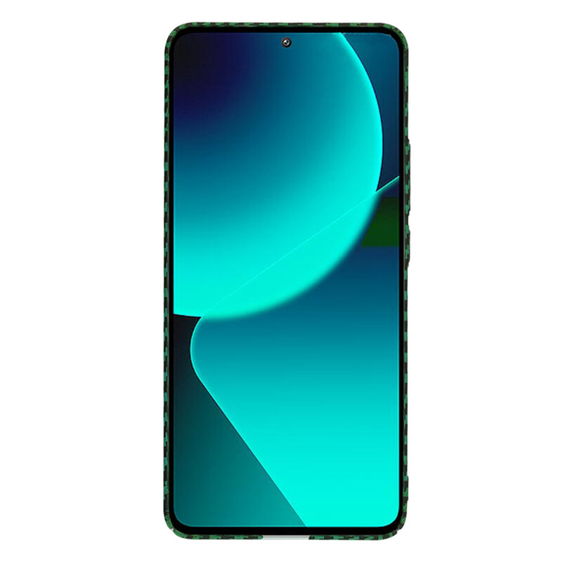 Husa Xiaomi 13T Techsuit Carbonite FiberShell, verde
