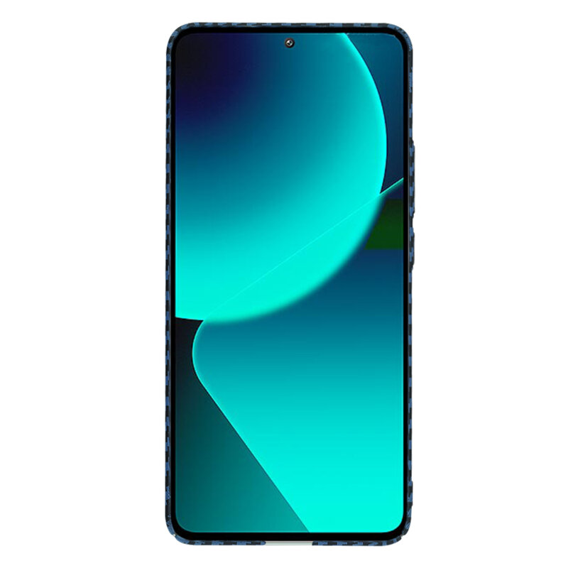 Husa Xiaomi 13T Techsuit Carbonite FiberShell, cyan