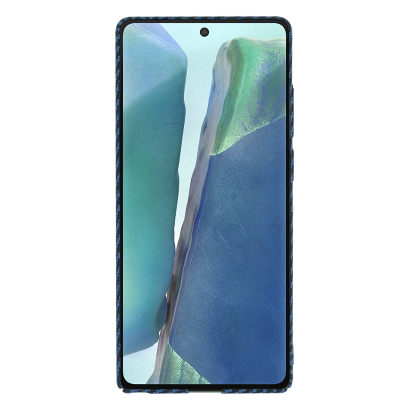 Husa Samsung Galaxy Note 20 Techsuit Carbonite FiberShell, cyan