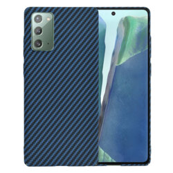 Husa Samsung Galaxy Note 20 5G Techsuit Carbonite FiberShell, cyan