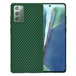 Husa Samsung Galaxy Note 20 Techsuit Carbonite FiberShell, verde