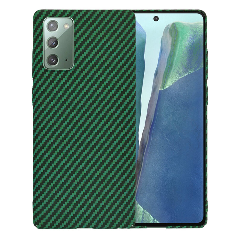 Husa Samsung Galaxy Note 20 Techsuit Carbonite FiberShell, verde
