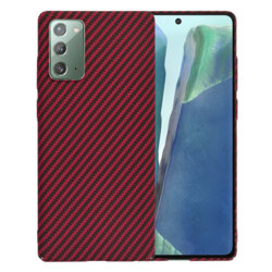 Husa Samsung Galaxy Note 20 Techsuit Carbonite FiberShell, rosu