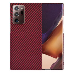 Husa Samsung Galaxy Note 20 Ultra 5G Techsuit Carbonite FiberShell, rosu
