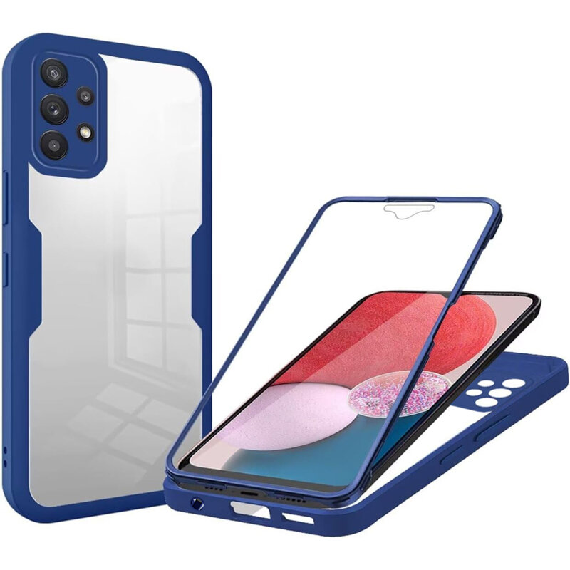 Husa 360° Samsung Galaxy A13 4G Techsuit ColorVerse, albastru