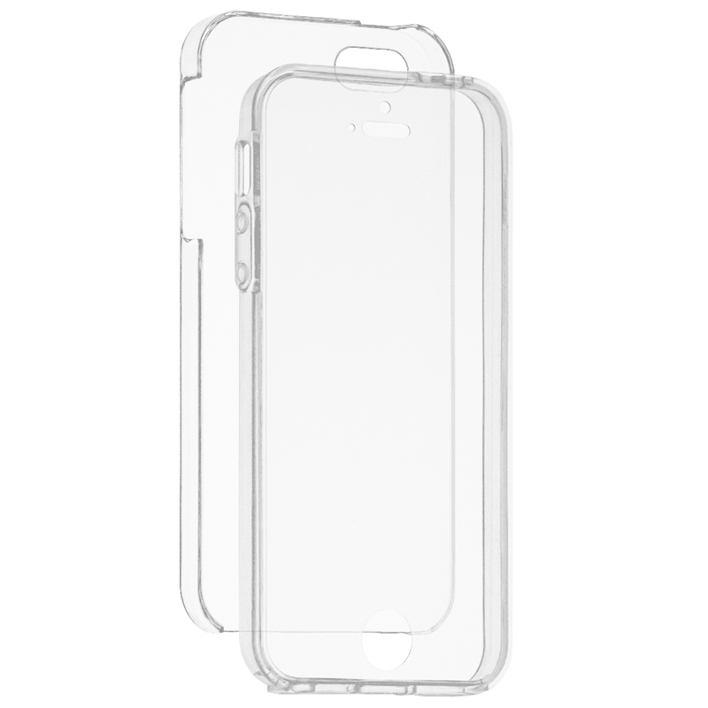 Husa Apple iPhone SE, 5, 5S FullCover 360 - Transparent