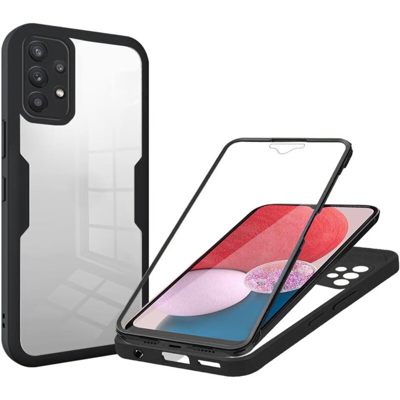 Husa 360° Samsung Galaxy A13 4G Techsuit ColorVerse, negru