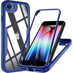 Husa 360° iPhone SE 2, SE 2020 Techsuit ColorVerse, albastru