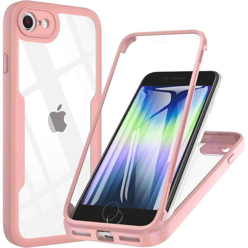 Husa 360° iPhone 8 Techsuit ColorVerse, roz