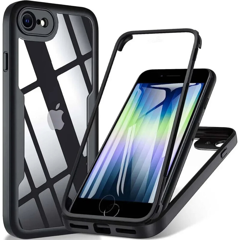 Husa 360° iPhone 8 Techsuit ColorVerse, negru