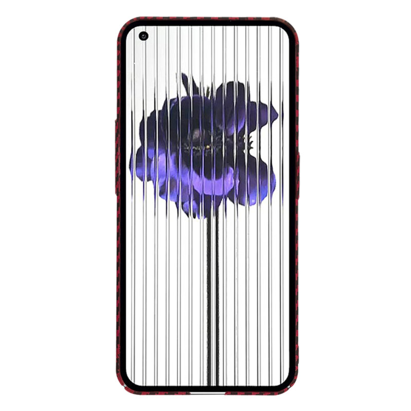 Husa Nothing Phone (1) Techsuit Carbonite FiberShell, rosu