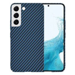 Husa Samsung Galaxy S22 5G Techsuit Carbonite FiberShell, cyan