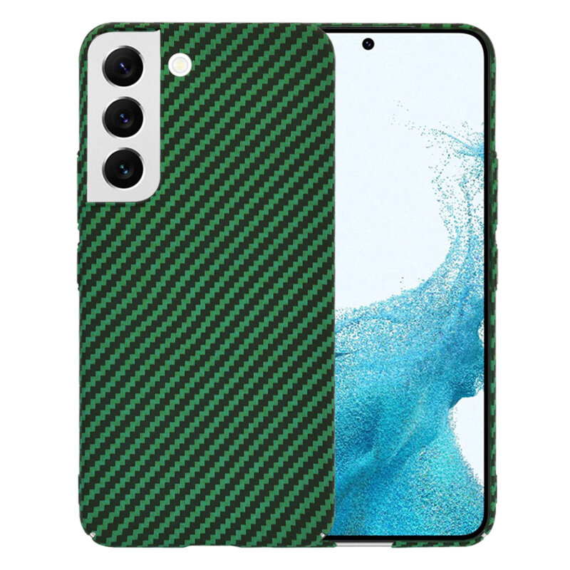 Husa Samsung Galaxy S22 5G Techsuit Carbonite FiberShell, verde